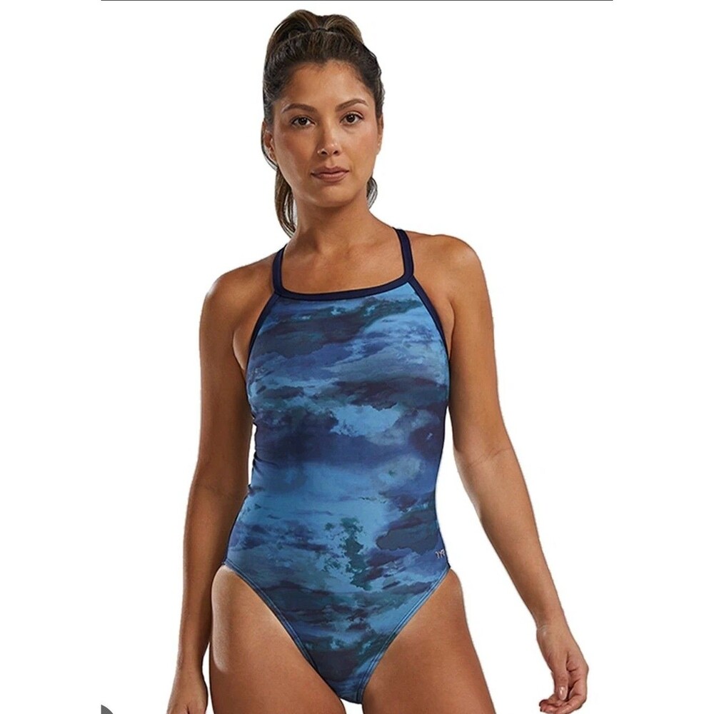 TYR Women's Durafast Elite Asperus Diamond Controlfit One Piece Swim Sz 16 New